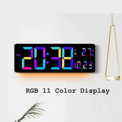 16″ RGB Color Changing (11 Color Mode) LED Digital Clock