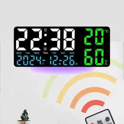 14 Inch / 6 Inch Digital LED Clock With Night Light