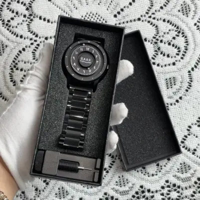 SABR Magnetic Watch Fashion Creative Stainless Steel Black Color secondary