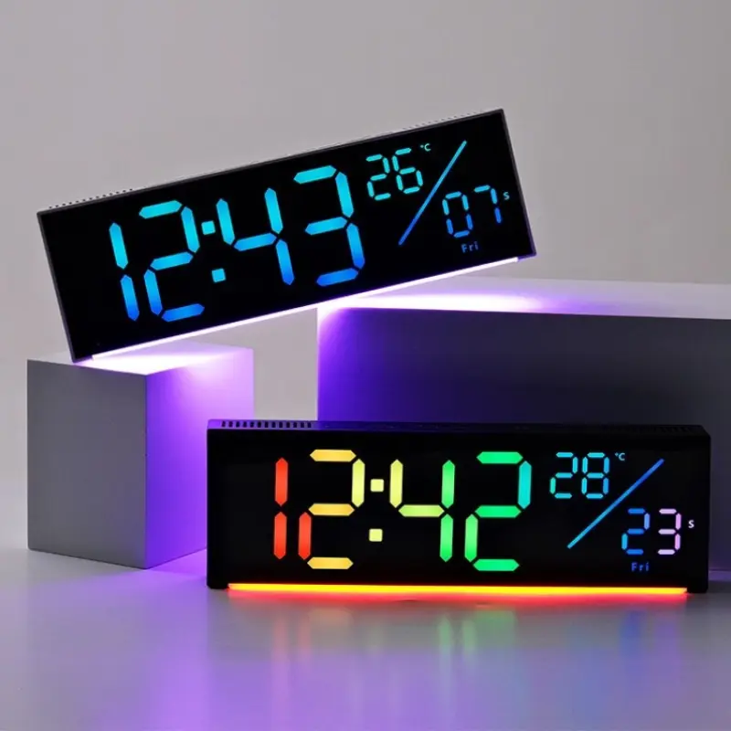 11" RGB Digital LED Wall, Table, Alarm Clock