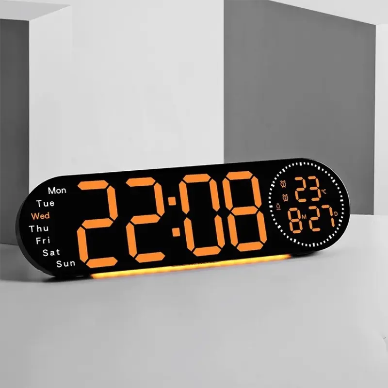 17" Size RGB (14 color ) Digital LED Wall Clock