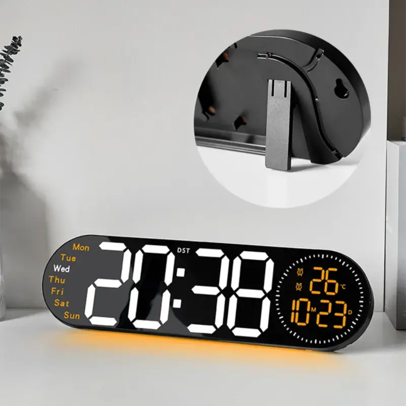 17" Large RGB (14 color ) Digital LED Wall Clock