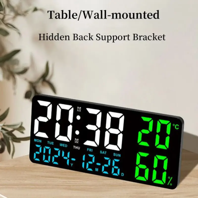 14 Inch / 6 Inch Digital LED Clock With Night Light