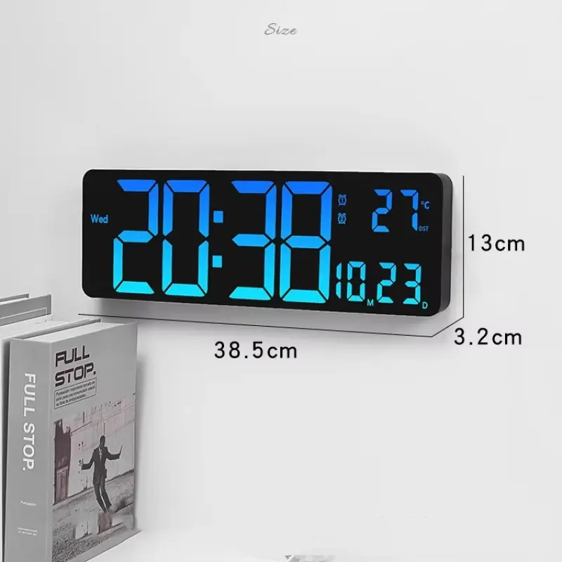 16″ RGB Color Changing (11 Color Mode) LED Digital Clock