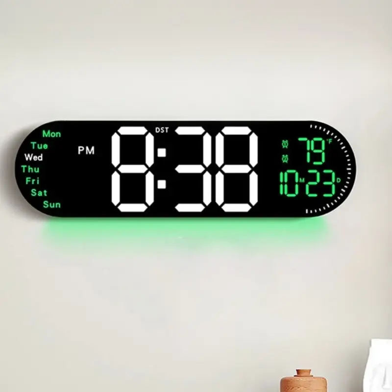 17" Large RGB (14 color ) Digital LED Wall Clock