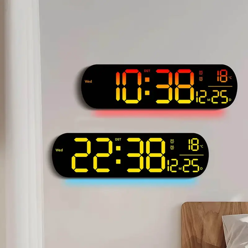 14″ RGB Color Changing (11 Color Mode) LED Digital Clock